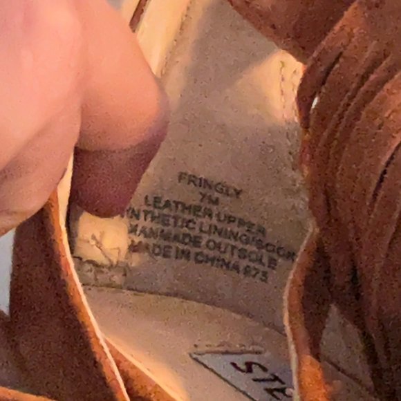 Steve Madden Brown Fringly Suede Heels - Picture 8 of 8